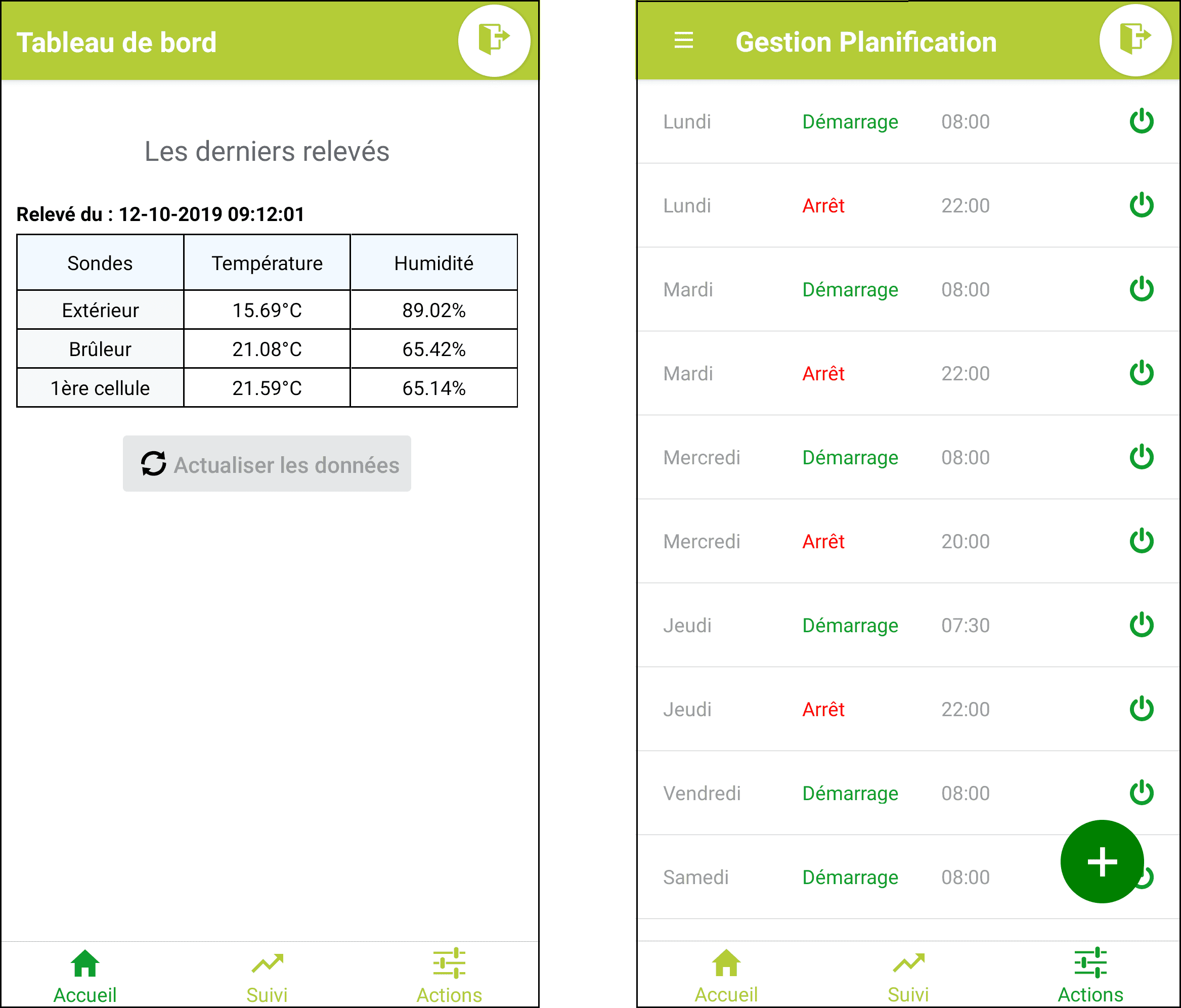 Application mobile